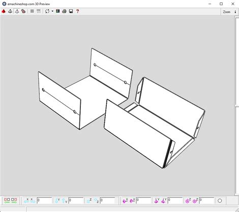 metal square box template|sheet metal box dimensions.